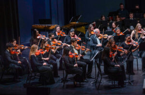 The Sacred Heart University Orchestra performed their annual Spring Concert at the SHU Community Theatre, Fairfield, CT. Sunday, May 1, 2022. Photo by: Mark F. Conrad