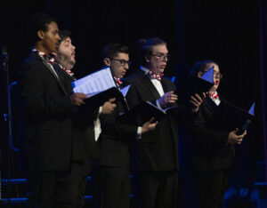 The Sacred Heart University choral program presented “Music from My Soul” at the Edgerton Center on October 16, 2022, as part of Family Weekend. Photo by Mark F. Conrad